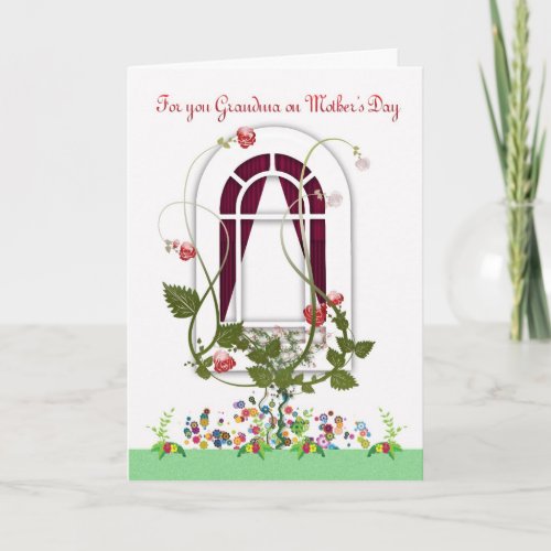 Mothers Day Card _ Grandma Flowers