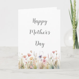 Mother's Day Card, Happy Mama's Day  Letterpress Thank You Card