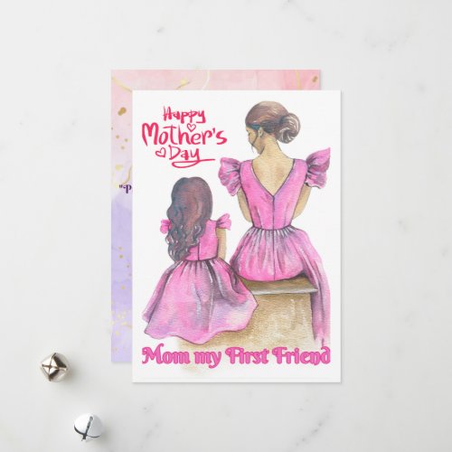 Mothers day card holiday card