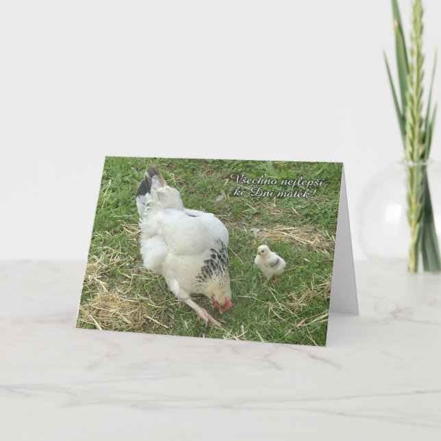 Mother's Day card in Czech (Front)