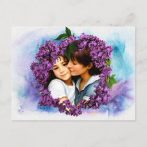 Mothers Day Card Lilacs Personalized Photo Frame