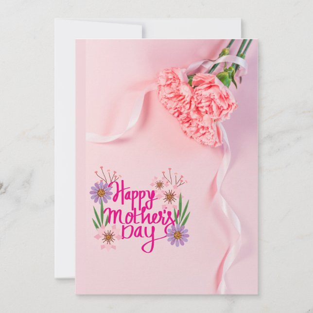 Mother's Day card, Mother’s appreciation Holiday Card (Front)