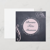 Mother's Day Card - Rond Rose s/ Painting Black (Front/Back)