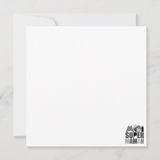 Mother's Day Card - Rond Rose s/ Painting Black (Back)