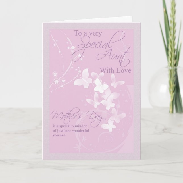 Mother's Day Card, Special Aunt Card (Front)