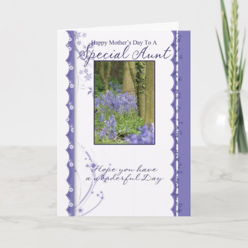 Mothers Day Card Special Aunt Card