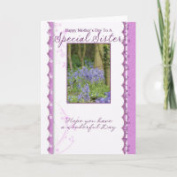 Mother's Day Card, Special Sister Card