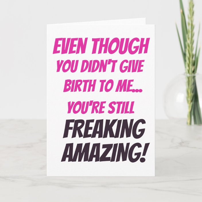 Mother S Day Card Stepmom Bonus Mom Zazzle Day Card Stepmom Bonus Mom
