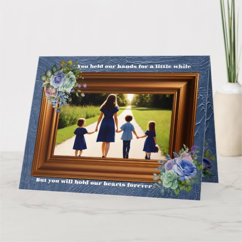 Mothers Day Card w poem 3 photo personalize