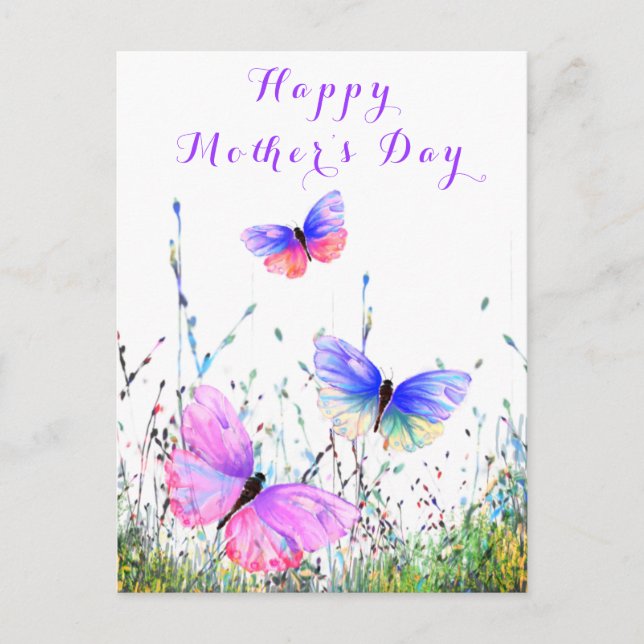 Mother's Day Card with Butterflies (Front)
