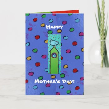 Mother's Day Card With Lots Of Bluebirds by ronaldyork at Zazzle