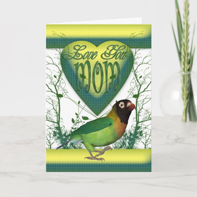 Mother's day card with Love Bird (Front)
