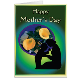 Mother's Day card with Mother & Child