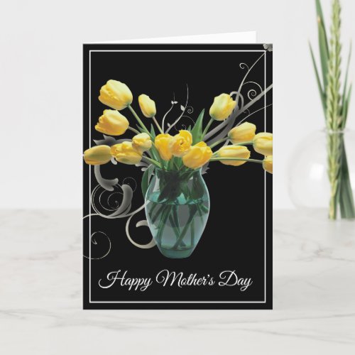 Mothers Day Card_Yellow Tulips Card