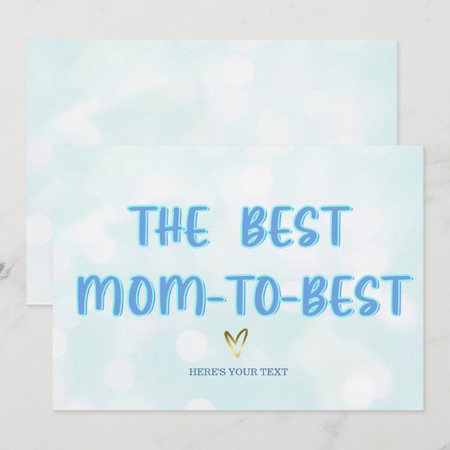 Mothers Day Cards For Expectant Mothers (Front/Back)