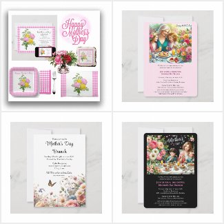 Mother's Day Cards Invitations Gifts