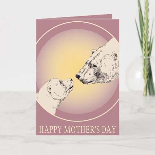 Mothers Day Cards Polar Bear Greeting Card