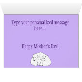 Mother's Day Cards Polar Bear Greeting Card (Inside Horizontal (Bottom))