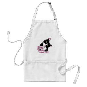 Mother's Day Cat Adult Apron