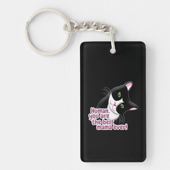 Mother's Day Cat Keychain (Front)
