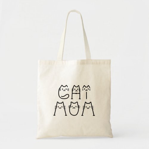 Mothers Day Cat Mom Pet Lover Tote Bag