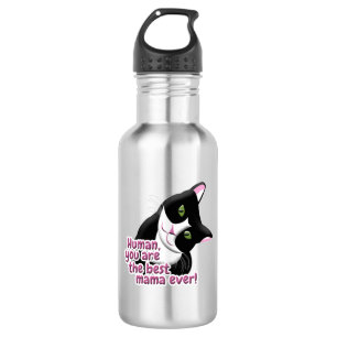 Mother's Day Cat Stainless Steel Water Bottle
