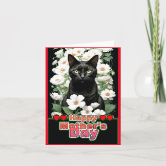 mothers day cat thank you card