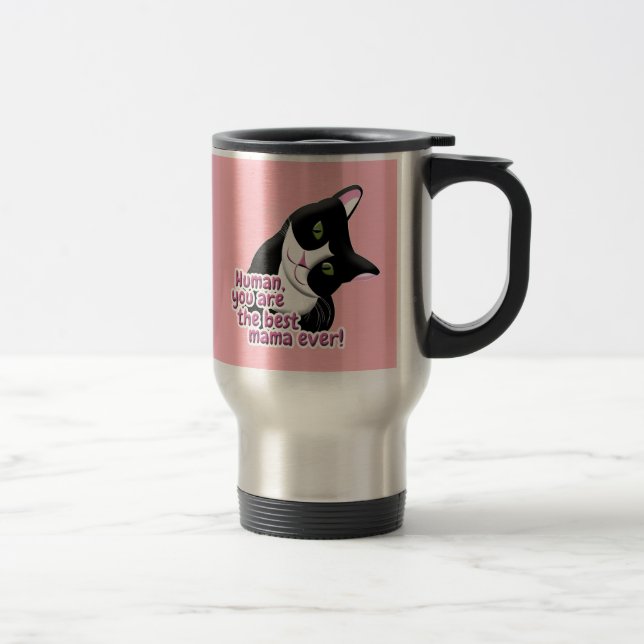 Mother's Day Cat Travel Mug (Right)