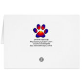 MOTHER'S DAY CAT WITH RED ROSES CARDS (Back Horizontal)