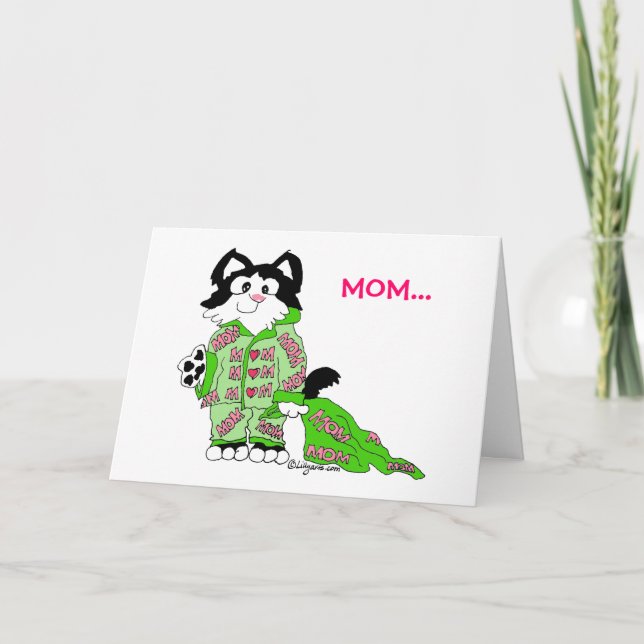 Mother's Day Cat's Pajamas Card (Front)