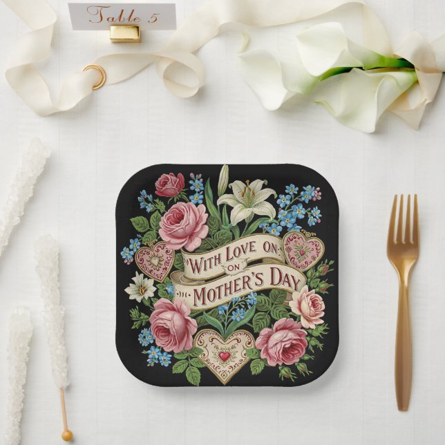 Mother's Day Celebration  Paper Plates (Wedding)