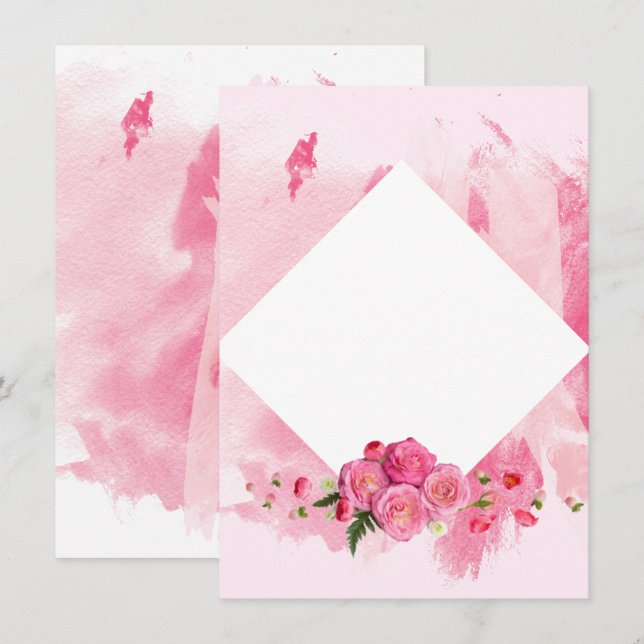 Mothers Day Celebrstion Invitation (Front/Back)