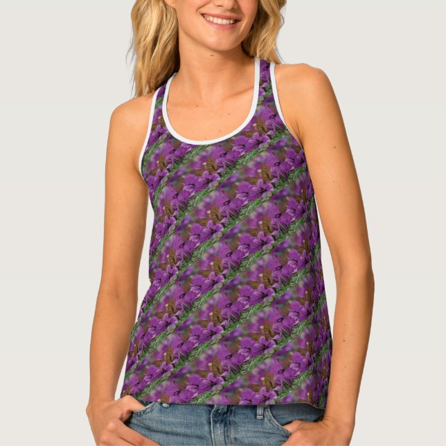 MOTHER'S DAY Christian Proverbs 31 Purple Floral Tank Top (Front)