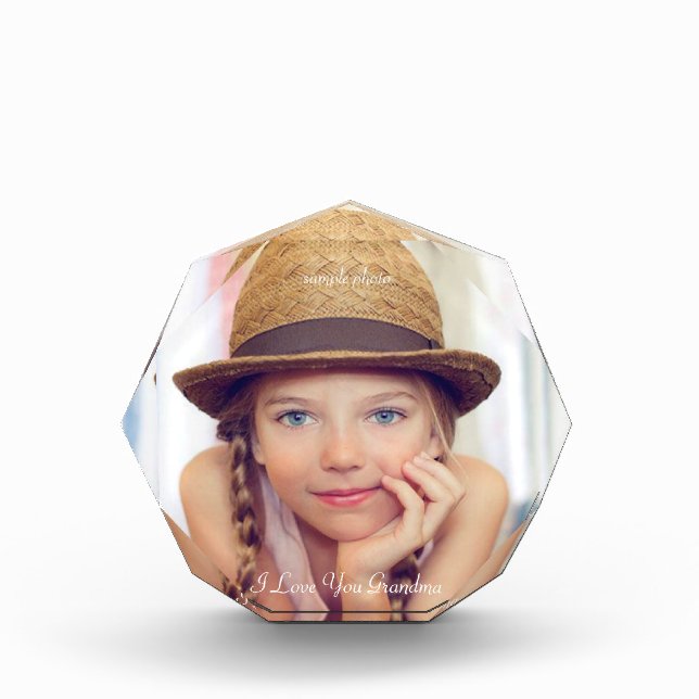 Mother's Day, Christmas Personalized, Photo Block (Front)