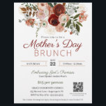 Mother's Day Church Brunch Elegant Pink Floral Flyer<br><div class="desc">This beautiful ladies' church Mother's Day Brunch invitation flyer features blush pink and burgundy watercolor flowers. Perfect for your next women's church retreat, conference or luncheon! All the copy may be edited to make your special event uniquely yours including the event theme, guest speaker, location and date. If you need...</div>