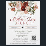 Mother's Day Church Brunch Elegant Pink Floral Flyer<br><div class="desc">This beautiful ladies' church Mother's Day Brunch invitation flyer features blush pink and burgundy watercolor flowers. Perfect for your next women's church retreat, conference or luncheon! All the copy may be edited to make your special event uniquely yours including the event theme, guest speaker, location and date. If you need...</div>