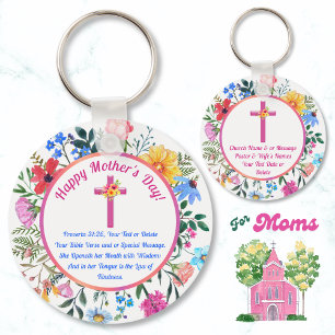 Mother's Day Church Gift Ideas, Proverbs 31:26 or  Keychain