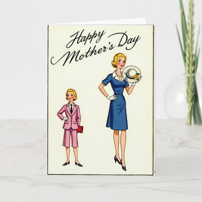 Mothers Day Classic Ladies Art Card (Front)