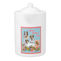 Mother's Day Collies and flowers