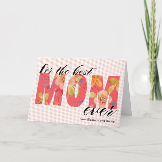 Mother's Day Contemporary  Greeting Card (Front)