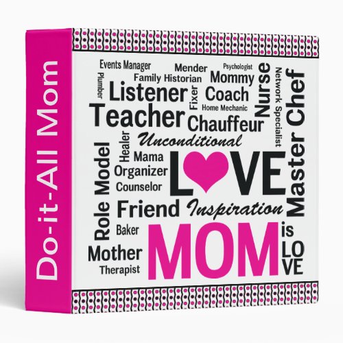 Mothers Day Cookbook For Do_it_All Moms 15 Binder