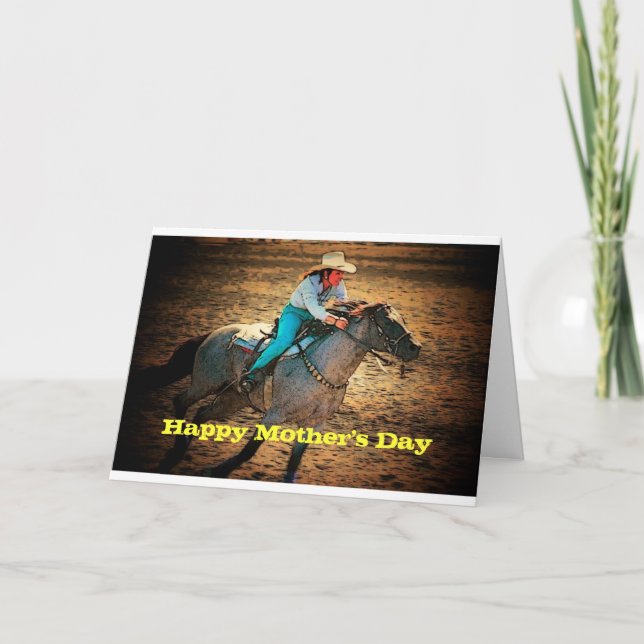 Mother's Day Cowgirl Card (Front)