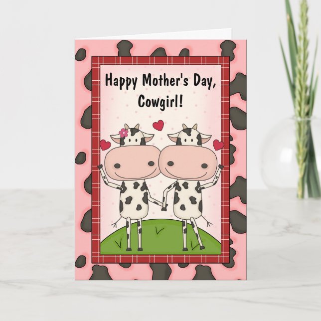 Mother's Day - Cows for Her Card (Front)