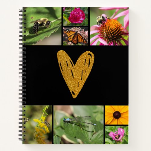 Mothers Day Create Your Own Photo Collage Black Notebook