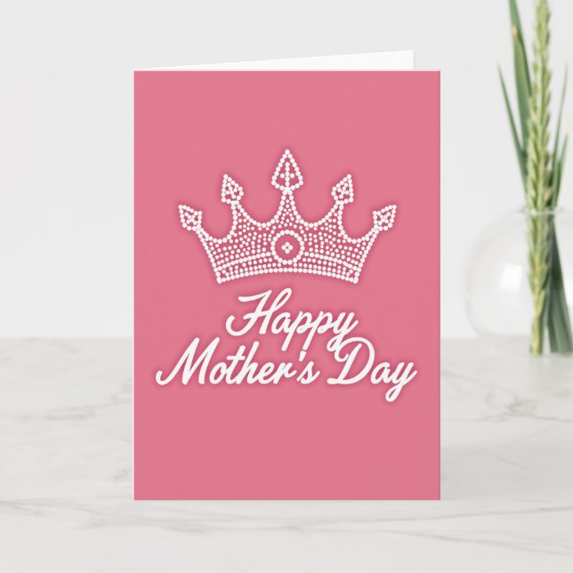 Mothers Day Crown Affection Card (Front)