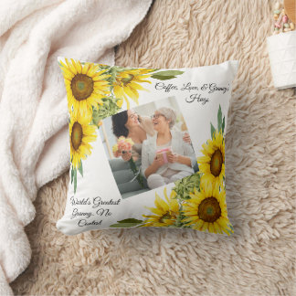 Mother's day cushion, Gift for Grandma Throw Pillow