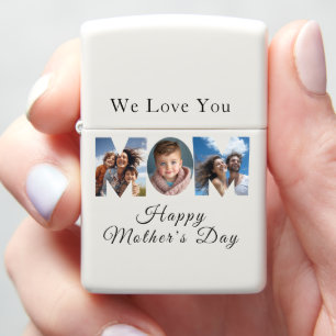 Mothers Day Custom 3 Photo Collage Zippo Lighter
