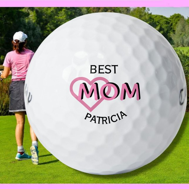 Mother's Day Custom Best Mom Name Golf Balls (Creator Uploaded)