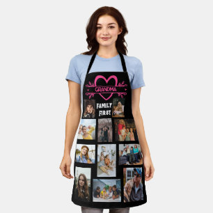 Mother's Day Custom Create Family Photo Collage Apron