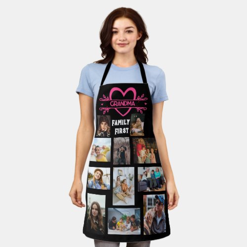Mothers Day  Custom Create Family Photo Collage Apron